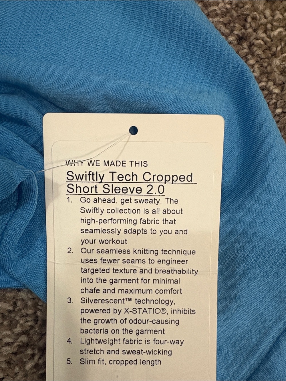 Women’s Lululemon Swiftly Tech Cropped Top - Picture 4 of 4